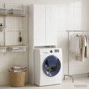 vidaXL WC Szekrény DELFT Magasfényű Fehér 66 x 25,5 x 190 cm