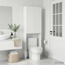 vidaXL WC Szekrény DELFT Magasfényű Fehér 66 x 25,5 x 190 cm