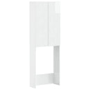vidaXL WC Szekrény DELFT Magasfényű Fehér 66 x 25,5 x 190 cm