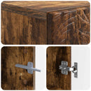 vidaXL WC Szekrény DELFT Füstös Tölgy 66 x 25,5 x 190 cm Szerelt Fa