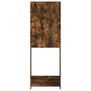 vidaXL WC Szekrény DELFT Füstös Tölgy 66 x 25,5 x 190 cm Szerelt Fa