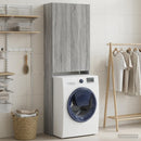 vidaXL WC Szekrény DELFT Szürke Sonoma 66 x 25,5 x 190 cm Szerelt Fa