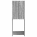 vidaXL WC Szekrény DELFT Szürke Sonoma 66 x 25,5 x 190 cm Szerelt Fa