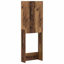 vidaXL WC Szekrény DELFT Antik Fa 66 x 25,5 x 190 cm Szerelt Fa