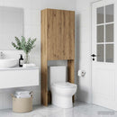 vidaXL WC Szekrény DELFT Kézműves Tölgy 66 x 25,5 x 190 cm Szerelt Fa