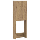 vidaXL WC Szekrény DELFT Kézműves Tölgy 66 x 25,5 x 190 cm Szerelt Fa