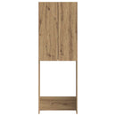 vidaXL WC Szekrény DELFT Kézműves Tölgy 66 x 25,5 x 190 cm Szerelt Fa