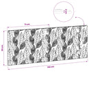 vidaXL Falra szerelhető fejtámla DELFT Kézműves Tölgy Szerelt Fa