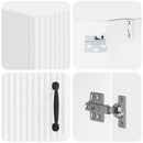 vidaXL Fürdőszobai faliszekrény HOORN Fehér 30 x 31 x 59 cm Szerelt Fa