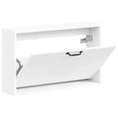 vidaXL Fali Cipőtartó HOORN 71 x 17 x 43 cm Szerelt Fa Fehér