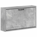 vidaXL Fali Cipőtartó HOORN 71 x 17 x 43 cm Szerelt Fa Betonszürke