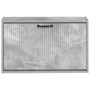 vidaXL Fali Cipőtartó HOORN 71 x 17 x 43 cm Szerelt Fa Betonszürke