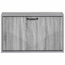 vidaXL Fali Cipőtartó HOORN 71 x 17 x 43 cm Szerelt Fa Szürke Sonoma