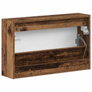 vidaXL Fali Cipőtartó HOORN 71 x 17 x 43 cm Szerelt Fa Antik Fa