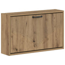 vidaXL Fali Cipőtartó HOORN 71 x 17 x 43 cm Szerelt Fa Kézműves Tölgy