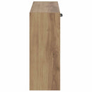 vidaXL Fali Cipőtartó HOORN 71 x 17 x 43 cm Szerelt Fa Kézműves Tölgy