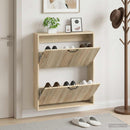 vidaXL Fali Cipőtartó HOORN 71 x 17 x 86 cm Szerelt Fa Sonoma Tölgy