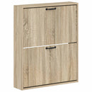 vidaXL Fali Cipőtartó HOORN 71 x 17 x 86 cm Szerelt Fa Sonoma Tölgy
