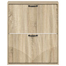 vidaXL Fali Cipőtartó HOORN 71 x 17 x 86 cm Szerelt Fa Sonoma Tölgy