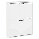 vidaXL Fali Cipőtartó HOORN 71 x 17 x 86 cm Szerelt Fa