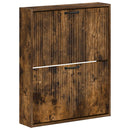 vidaXL Fali Cipőtartó HOORN 71 x 17 x 86 cm Szerelt Fa Füstös Tölgy