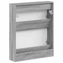 vidaXL Fali Cipőtartó HOORN 71 x 17 x 86 cm Szerelt Fa Szürke Sonoma