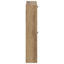 vidaXL Fali Cipőtartó HOORN 71 x 17 x 86 cm Szerelt Fa Kézműves Tölgy