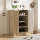 vidaXL Cipőszekrény HOORN 59,5 x 39,5 x 87 cm Szerelt Fa Sonoma Tölgy