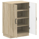 vidaXL Cipőszekrény HOORN 59,5 x 39,5 x 87 cm Szerelt Fa Sonoma Tölgy