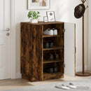 vidaXL Cipőszekrény HOORN 59,5 x 39,5 x 87 cm Szerelt Fa Füstös Tölgy
