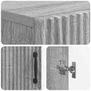 vidaXL Cipőszekrény HOORN 59,5 x 39,5 x 87 cm Szerelt Fa Szürke Sonoma