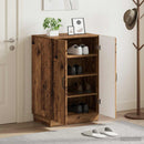 vidaXL Cipőszekrény HOORN 59,5 x 39,5 x 87 cm Szerelt Fa Antik Fa