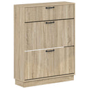 vidaXL Cipőszekrény HOORN 78 x 24 x 100 cm Szerelt Fa Sonoma Tölgy