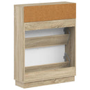 vidaXL Cipőszekrény HOORN 78 x 24 x 100 cm Szerelt Fa Sonoma Tölgy