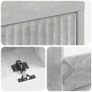 vidaXL Cipőszekrény HOORN 78 x 24 x 100 cm Szerelt Fa Betonszürke