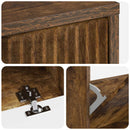 vidaXL Cipőszekrény HOORN 78 x 24 x 100 cm Szerelt Fa Füstös Tölgy
