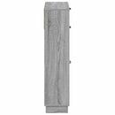 vidaXL Cipőszekrény HOORN 78 x 24 x 100 cm Szerelt Fa Szürke Sonoma