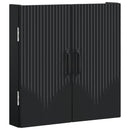 vidaXL Darts szekrény HOORN Fekete 52,5 x 10,5 x 53,5 cm Szerelt Fa