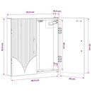 vidaXL Darts szekrény HOORN Sonoma Tölgy 52,5 x 10,5 x 53,5 cm