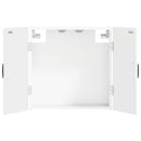 vidaXL Darts szekrény HOORN Magasfényű Fehér 52,5 x 10,5 x 53,5 cm