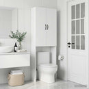 vidaXL WC Szekrény HOORN Fehér 66 x 25,5 x 190 cm Szerelt Fa
