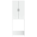 vidaXL WC Szekrény HOORN Fehér 66 x 25,5 x 190 cm Szerelt Fa