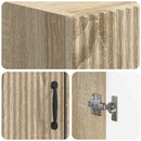 vidaXL WC Szekrény HOORN Sonoma Tölgy 66 x 25,5 x 190 cm Szerelt Fa