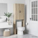 vidaXL WC Szekrény HOORN Sonoma Tölgy 66 x 25,5 x 190 cm Szerelt Fa
