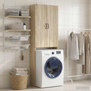 vidaXL WC Szekrény HOORN Sonoma Tölgy 66 x 25,5 x 190 cm Szerelt Fa