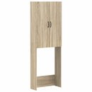 vidaXL WC Szekrény HOORN Sonoma Tölgy 66 x 25,5 x 190 cm Szerelt Fa