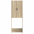 vidaXL WC Szekrény HOORN Sonoma Tölgy 66 x 25,5 x 190 cm Szerelt Fa