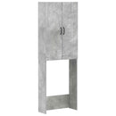 vidaXL WC Szekrény HOORN Betonszürke 66 x 25,5 x 190 cm Szerelt Fa