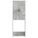 vidaXL WC Szekrény HOORN Betonszürke 66 x 25,5 x 190 cm Szerelt Fa