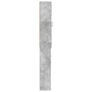 vidaXL WC Szekrény HOORN Betonszürke 66 x 25,5 x 190 cm Szerelt Fa